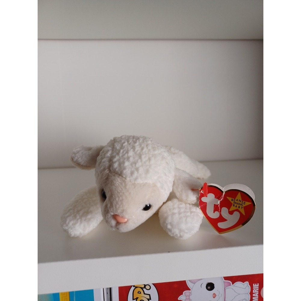 Vintage Fleece The Lamb Ty Beanie Baby Plush Stuffed Animal Collectible Toy